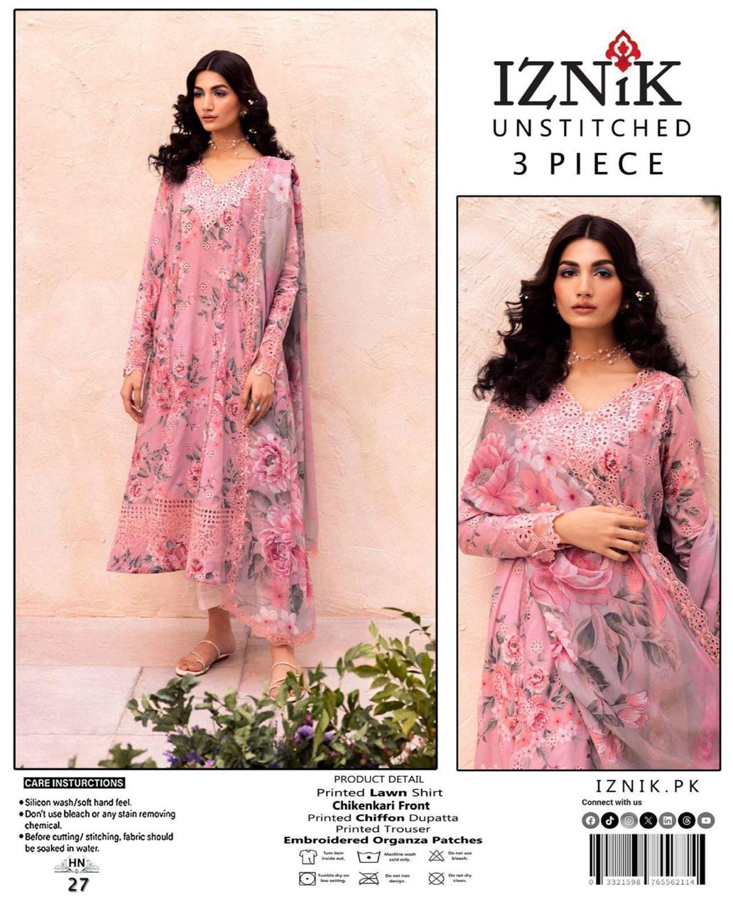 BRAND NEW 3PC DIGITAL PRINTED EMBROIDERY ALLOVER COLLECTION