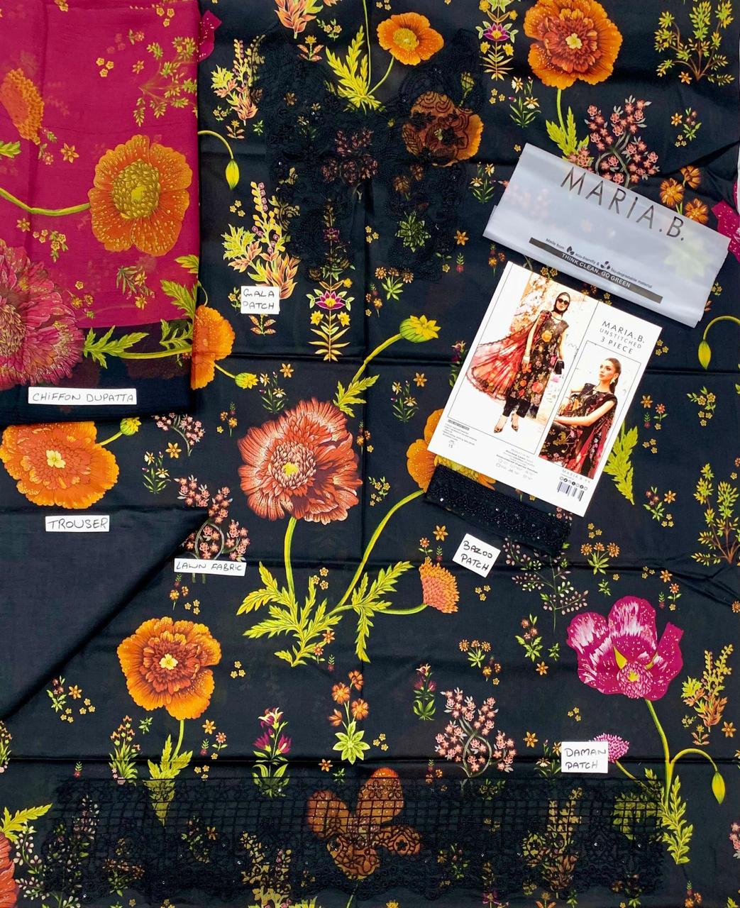 BRAND NEW 3PC DIGITAL PRINTED EMBROIDERY ALLOVER COLLECTION