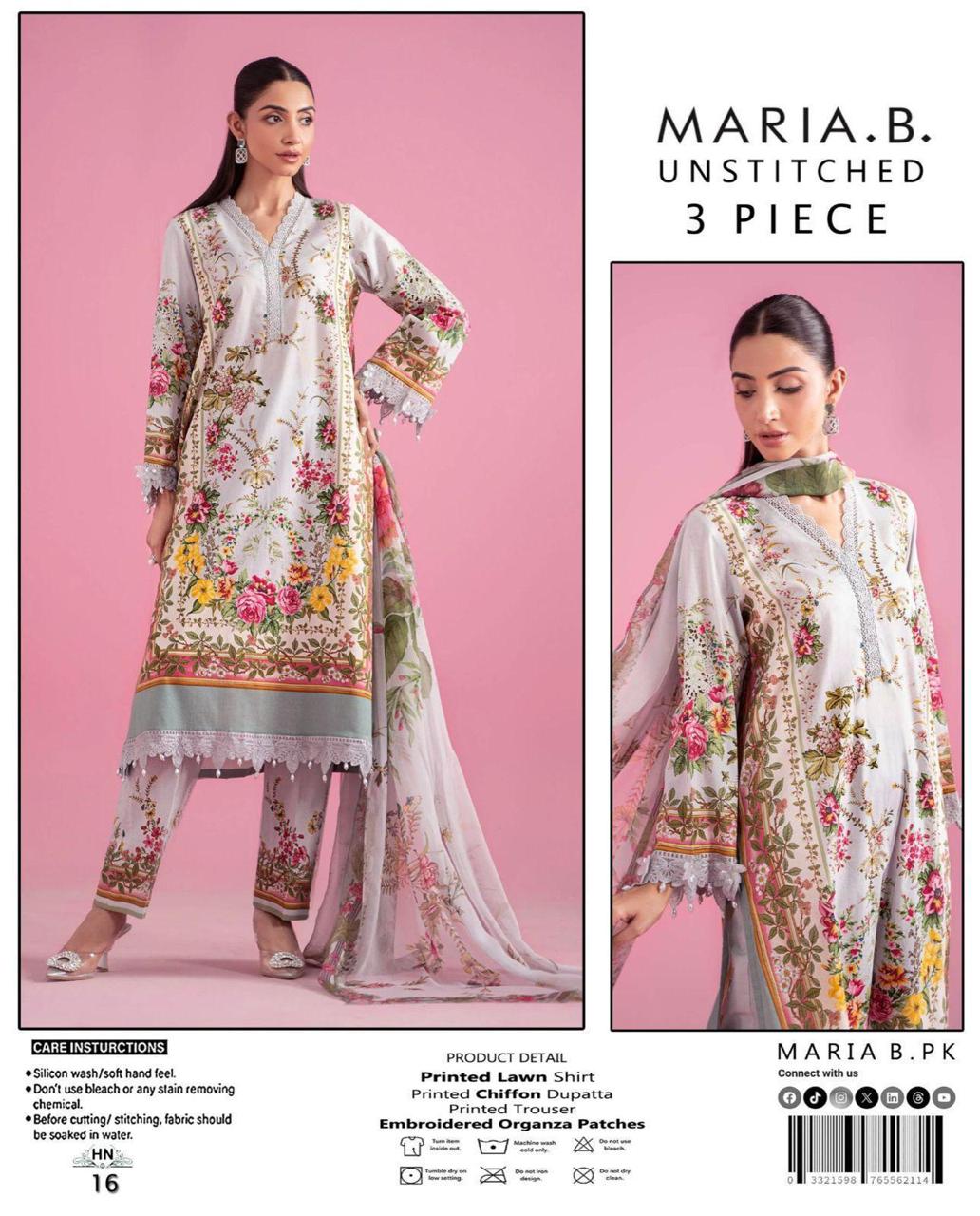 BRAND NEW 3PC DIGITAL PRINTED EMBROIDERY ALLOVER COLLECTION